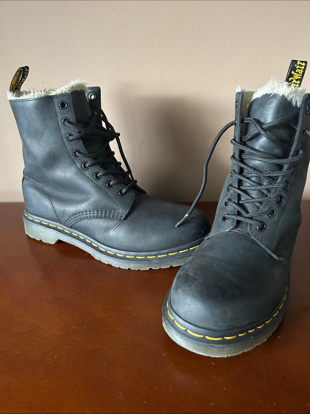 Dr. Martens Women's 1460 Serena Leather Warmwair Lace Up Boot